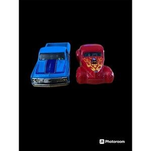 Hot Wheels '67 Chevy C10 2013 and Red 2015 '41 Willys